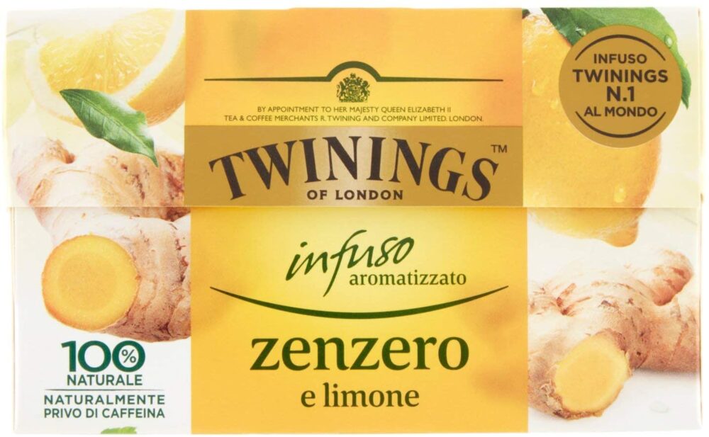 Ceai Twinings Infuzii cu aroma de lamaie si ghimbir, 20 pliculete, 30g