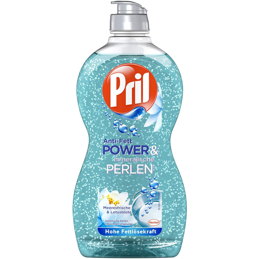 Detergent de spalat vase Pril, minerale si floare de lotus, 450 ml