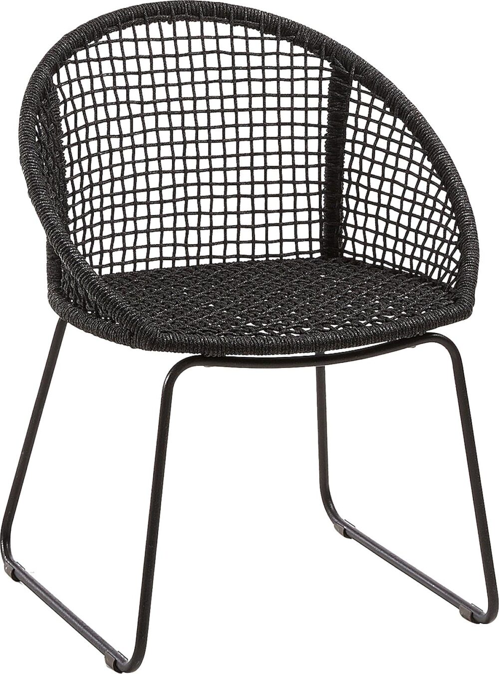 Set 2 scaune de gradina cu cotiere Sania gri inchis