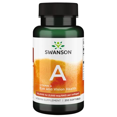 Supliment alimentar Swanson, Vitamina A, 10000 iu, 250 capsule