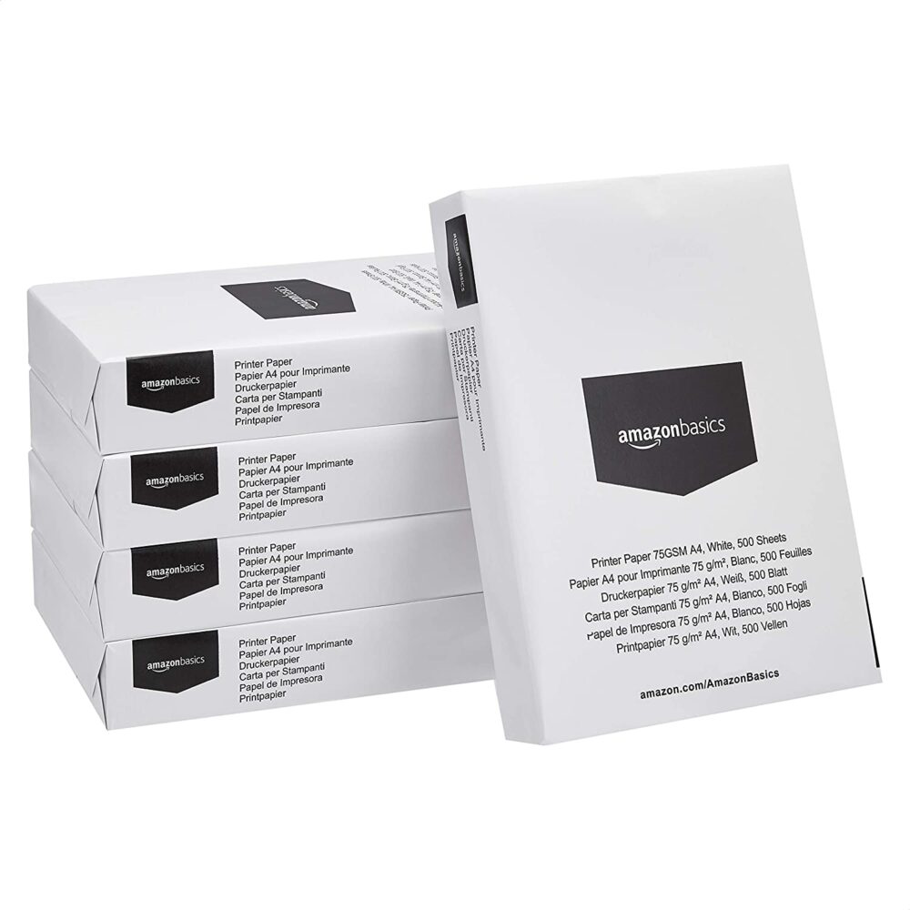 Hartie copiator Basics A4, cutie/5 topuri, 75g/mp, 2500 coli, alb