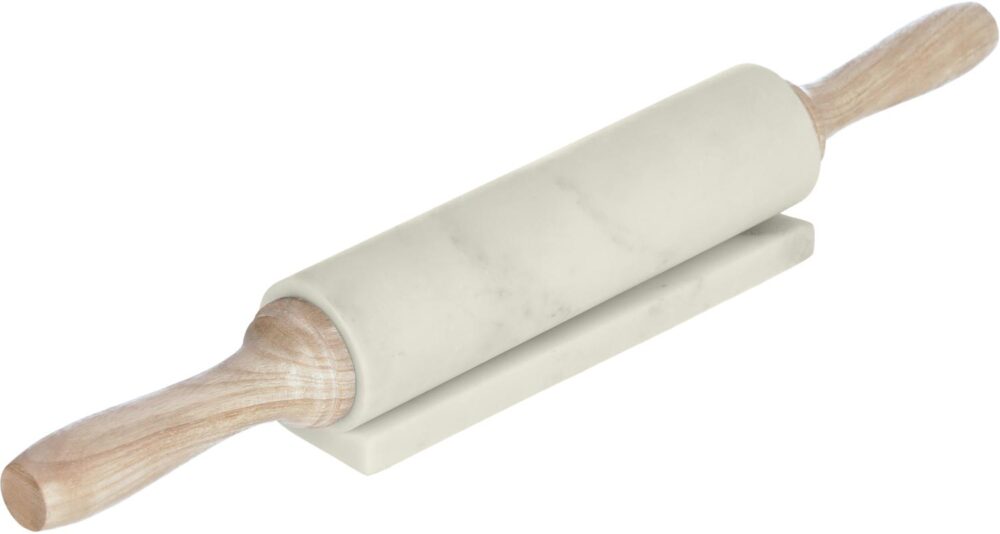 Sucitor cu suport din marmura, alb, 41 cm