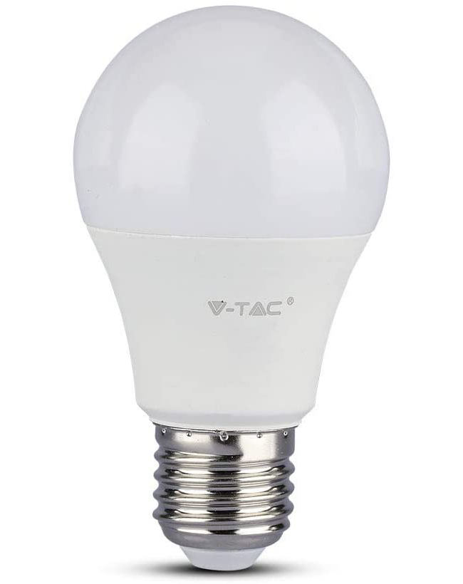 Bec led V-TAC 9W(60W), E27, 806 lm, A+, 6400k, lumina alba naturala