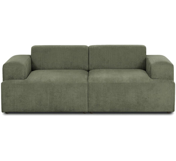 Canapea din textil pentru 2 persoane Melva, verde, 198x101 cm