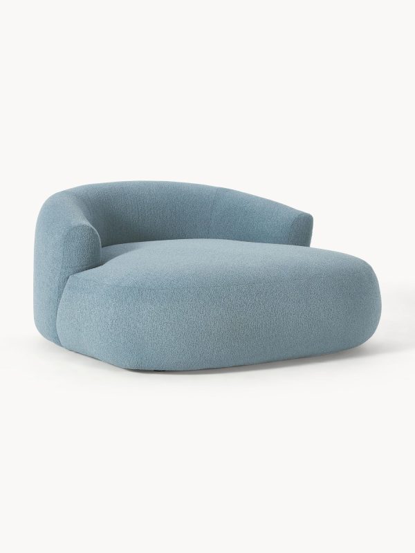 Fotoliu sezlong Sofia boucle bleu